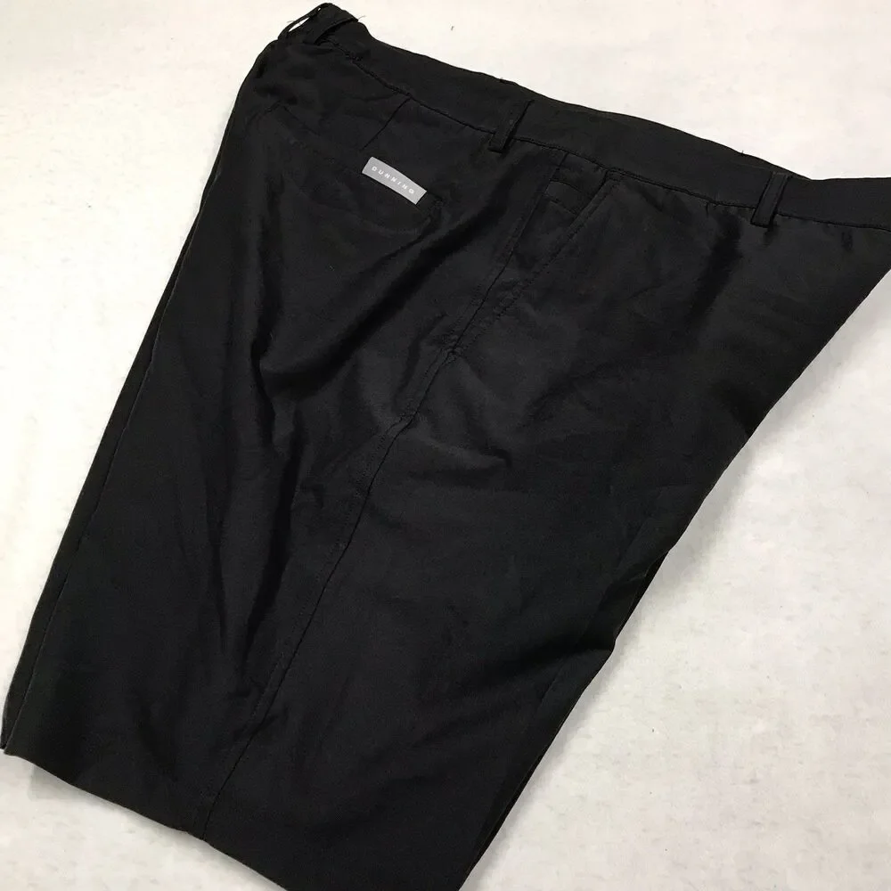 DUNNING Golf Everbest Shorts Men 36 Black Performance Stretch Casual